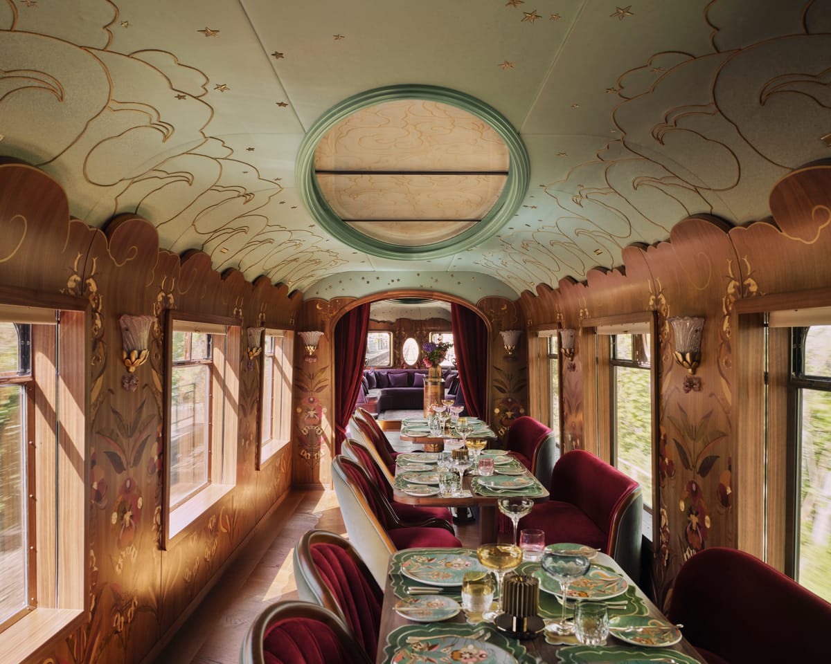 Celia, el vagón privado de lujo del British Pullman que soñó Baz Luhrmann