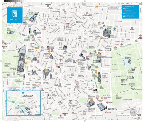Mapas y planos turísticos de Madrid