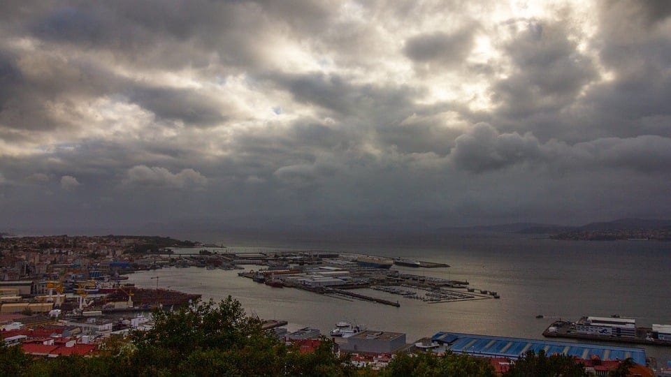 Vista de la costa de Vigo