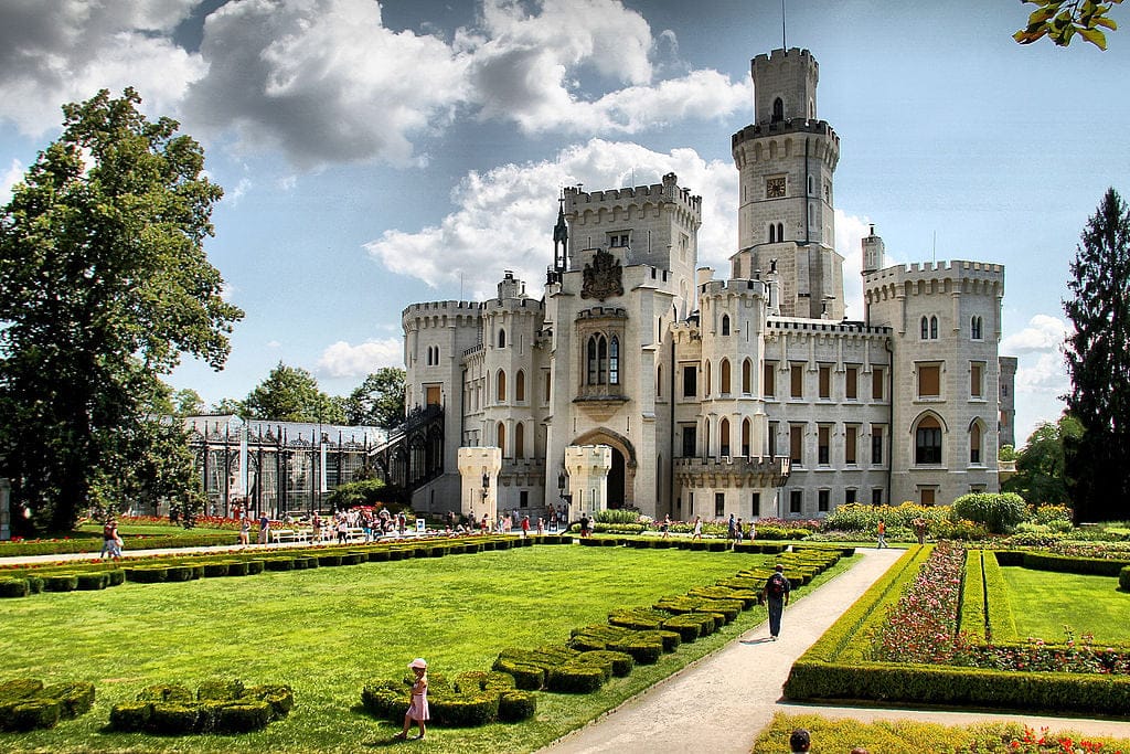 Castillo de Hluboká nad Vltavou.